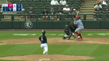 Luke Ritter doubles (4) on a line drive to right fielder DJ Gladney.