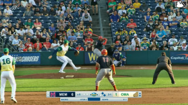 Bligh Madris doubles (6) on a sharp line drive to right fielder Kameron Misner. Leo Bernal scores. Blaze Jordan to 3rd.