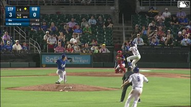 Kevin Alcántara homers (19) on a fly ball to center field. Owen Miller scores.