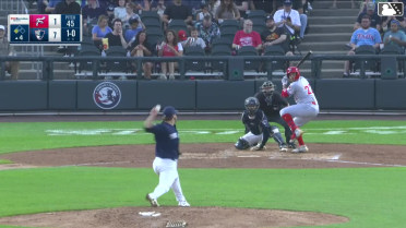 Raider Tello out on a sacrifice fly to right fielder DJ Gladney. Alex Binelas scores.