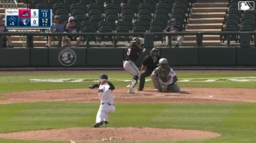 Jean Carlos Sio homers (11) on a fly ball to right center field.