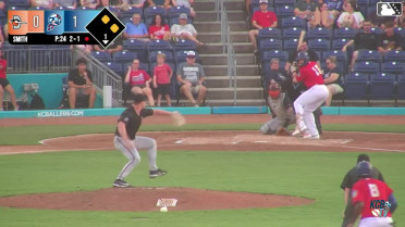 Alexander Albertus grounds into a double play, shortstop Jemone Nuel to second baseman Elvin Garcia to first baseman Félix Amparo. Stiven Flores out at 2nd. Alexander Albertus out at 1st.