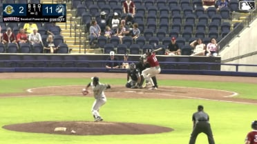José Anderson out on a sacrifice fly to center fielder Brendan Summerhill. Yannic Walther scores. Brady Ebel to 3rd.