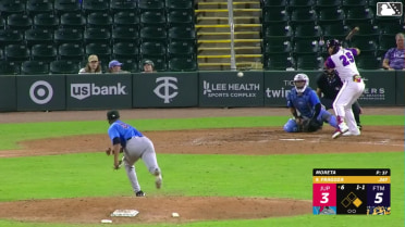 Luis Fragoza homers (2) on a fly ball to left center field. Jayson Bass scores.