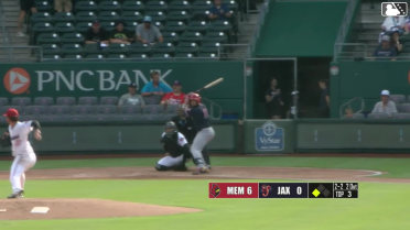 Ramon Mendoza singles on a ground ball to shortstop Maximo Acosta. Thomas Saggese scores.