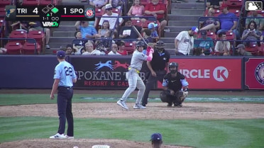 Jorge Ruiz triples (1) on a line drive to right fielder Tommy Hopfe. Alberto Rios scores.