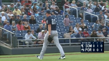 Matt Sauer strikes out the side