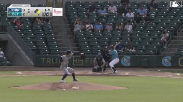 Ryan Galanie homers (18) on a fly ball to left field. Junior Perez scores.