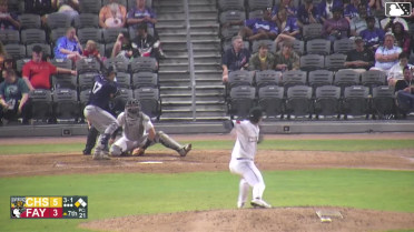 Caden Bodine triples (1) on a line drive to right fielder Juan Sierra. Brendan Summerhill scores.