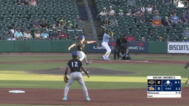 Xavier Isaac homers (9) on a fly ball to center field. Austin Overn scores.