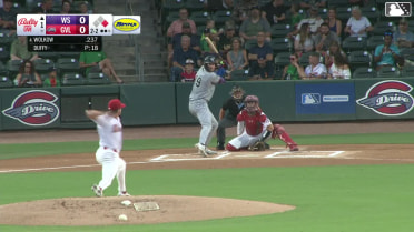 George Wolkow homers (22) on a fly ball to right field. Javier Mogollon scores.