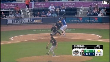 Eduardo Garcia hits a home run (2). Mike Boeve scores.