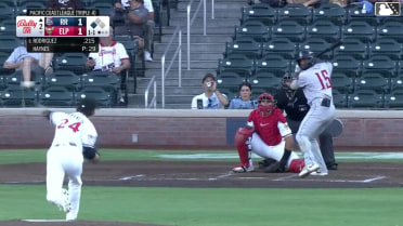 Jagger Haynes In play, run(s) to Keyber Rodriguez