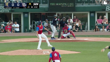 Yanquiel Fernández singles on a sharp ground ball to right fielder Bryan De La Cruz. Duke Ellis scores.