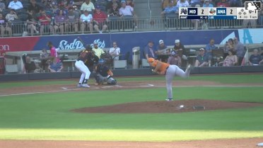 Jansel Luis homers (8) on a fly ball to left center field.