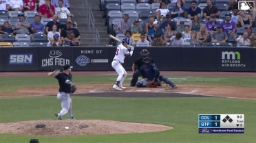 Cody Morissette homers (8) on a fly ball to right center field.