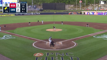 George Lombard Jr. lines into a double play, pitcher Alec Gamboa to third baseman Vinny Capra. Payton Henry out at 3rd.
