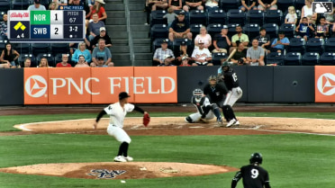 Bryan Ramos grounds into a force out, shortstop Owen Cobb to second baseman Marco Luciano. José Barrero scores. Luis Vázquez to 3rd. Silas Ardoin out at 2nd. Bryan Ramos to 1st.