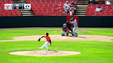 Elijah Green out on a sacrifice fly to center fielder Braylin Tavera. Angel Feliz scores.