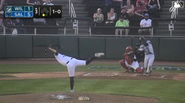 Trey Ebel records his first pro hit 