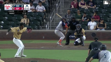 César Salazar homers (2) on a fly ball to right field. Trenton Brooks scores.