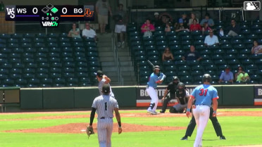 Jhon Diaz singles on a ground ball to right fielder Alex Ungar. Ryan McCoy scores.