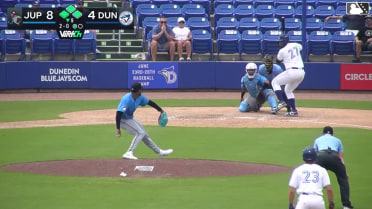 David Beckles hit by pitch. Juan Rosas scores. Blaine Bullard to 3rd. Victor Arias to 2nd.