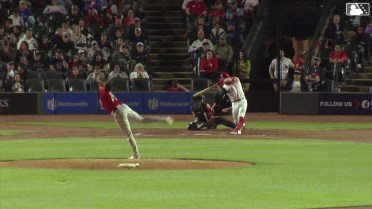Blake Dunn laces his first Triple-A base hit