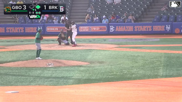 Antonio Jimenez homers (1) on a fly ball to left center field.
