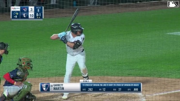 Garrett Martin homers (13) on a line drive to left field. Owen Cobb scores.