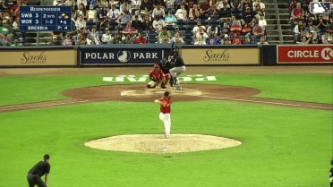 Marco Luciano singles on a sharp line drive to left fielder Roman Anthony. Mitch Garver scores. J.C. Escarra to 3rd.
