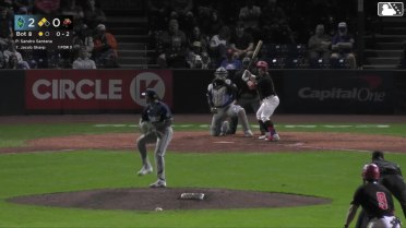 Jacob Sharp out on a sacrifice fly to right fielder Avery Owusu-Asiedu. Alexis Hernandez scores. J.R. Freethy to 3rd.