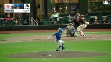 Jerming Rosario In play, run(s) to Christian Moore