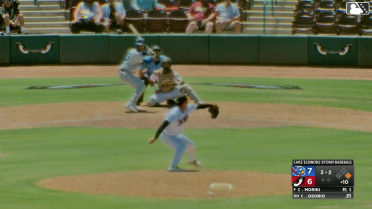 Oswaldo Osorio homers (8) on a fly ball to center field. Brendan Tunink scores.
