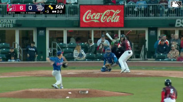 Carter Kieboom singles on a soft ground ball to second baseman Carlos Mendoza. Sergio Alcántara scores. Christian Cairo to 3rd. Throwing error by second baseman Carlos Mendoza.