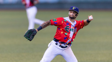 Jhonny Level flies into a double play, right fielder Carlos Jimenez to catcher Luke Stevenson. Daniel Rogers out at home.