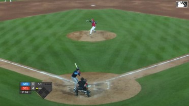 Logan Poteet homers (12) on a fly ball to left field.