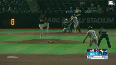 Juan Ortuno singles on a ground ball to left fielder Dillon Head. Daniel Dickinson scores. Eric Bitonti to 2nd.