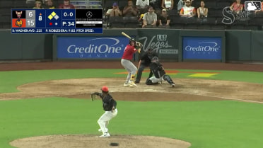 Will Wagner singles on a line drive to center fielder Brayan Buelvas. Carlos Rodríguez scores. Nick Solak to 3rd.