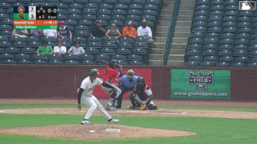 Carlos Colmenarez homers (5) on a line drive to right field.