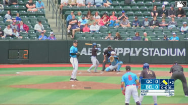 Tyriq Kemp hits a sacrifice bunt. Throwing error by pitcher Aiden May. Chris Brito scores. Erick Torres scores. Tyriq Kemp to 2nd.