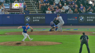 David Fry grounds into a double play, shortstop Ronny Mauricio to second baseman Zack Short to first baseman Christopher Morel. Daniel Schneemann out at 2nd. David Fry out at 1st.