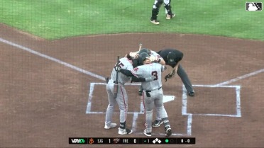 Walker Martin's first homer for San Jose