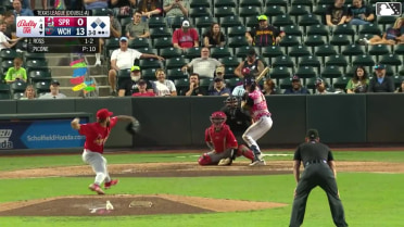 Ben Ross singles on a sharp line drive to left fielder Zach Levenson. Ricardo Olivar scores. Jose Salas to 2nd.