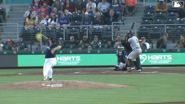Jeimer Candelario homers (13) on a fly ball to left field. Pablo Reyes scores.