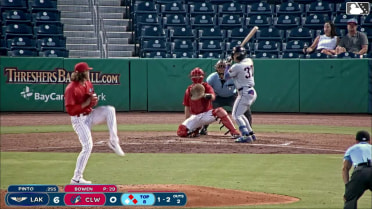 Jesus Pinto doubles (7) on a ground ball to right fielder Jonathan Hogart. Hunter Dobbins scores. Newremberg Rondon scores. Throwing error by right fielder Jonathan Hogart.