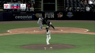 John Rave homers (3) on a fly ball to right field.