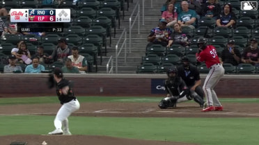 Kristian Robinson homers (3) on a fly ball to left center field.