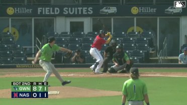 Andrick Nava homers (1) on a fly ball to center field. Eddys Leonard scores. Ethan Murray scores.
