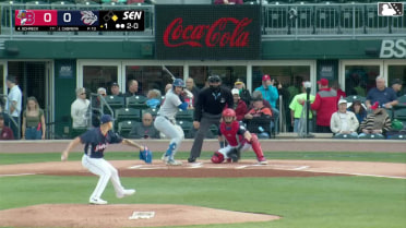 RJ Schreck homers (4) on a fly ball to right field. Charles McAdoo scores.